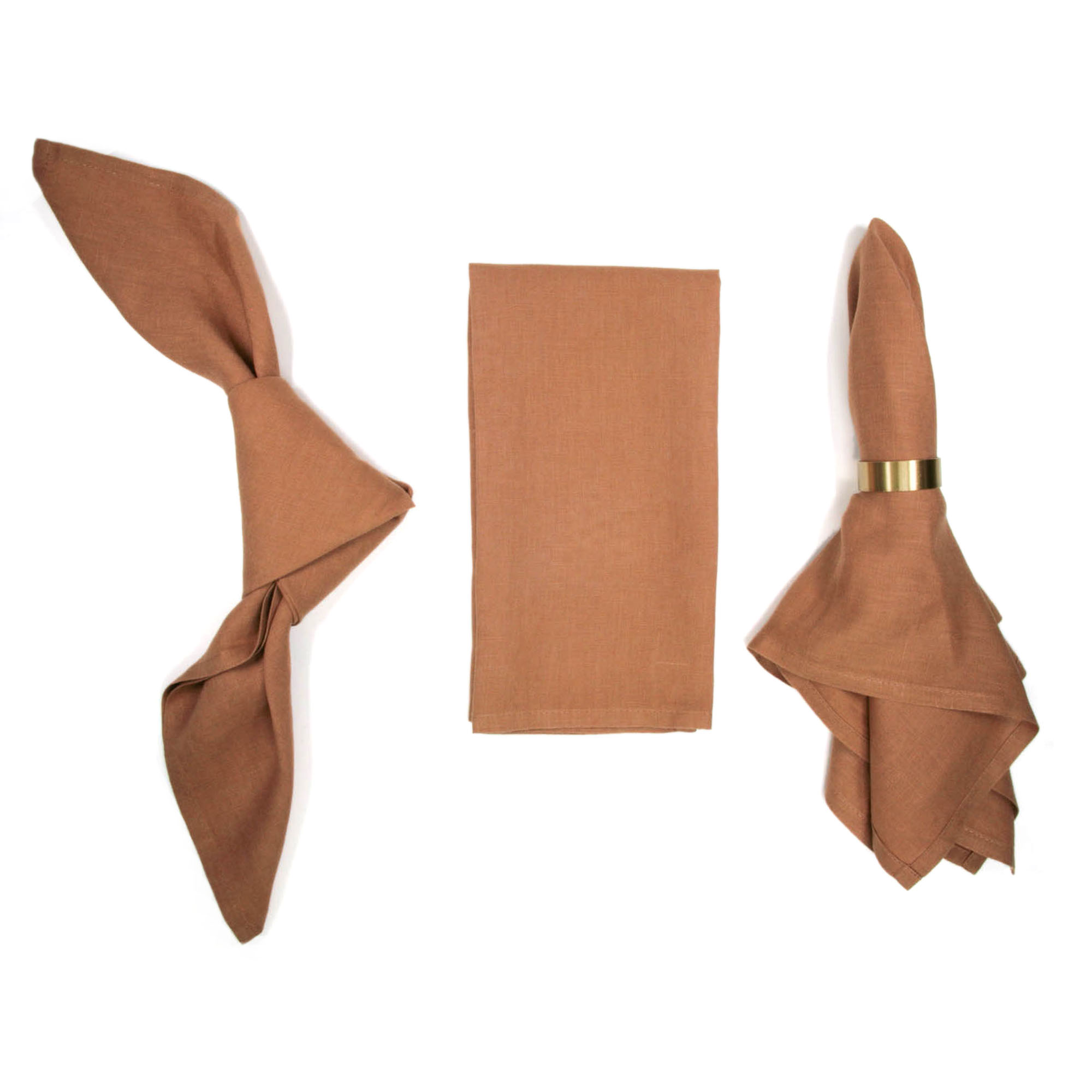 Leinenserviette ZIMTBRAUN | cinnamon