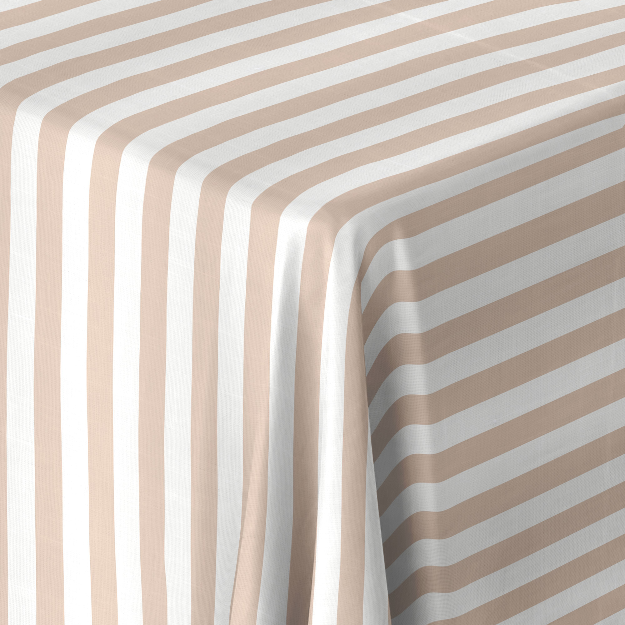Leinentischdecke STRIPE - CHAMPAGNER - 130 x 250 cm mit 40 mm Streifen Leinentischdecke STRIPE - CHAMPAGNER - 130 x 250 cm mit 40 mm Streifen