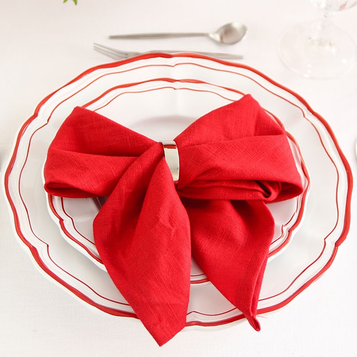 Leinenserviette MOHNBLUMENROT | poppy red Leinenserviette MOHNBLUMENROT | poppy red