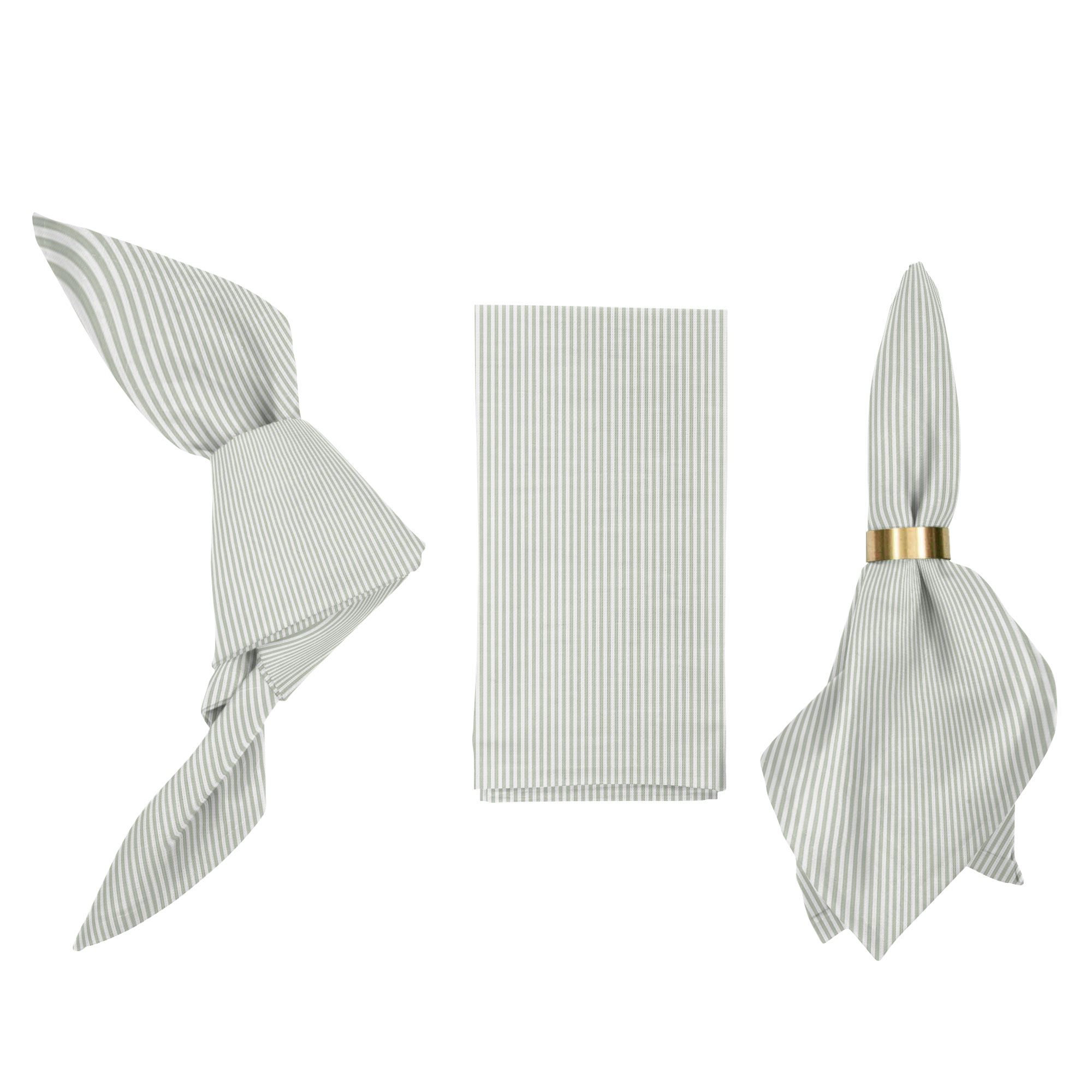 Leinenserviette STRIPE - PISTAZIENGRÜN | pistachio mit 5 mm Streifen Leinenserviette STRIPE - PISTAZIENGRÜN | pistachio mit 5 mm Streifen