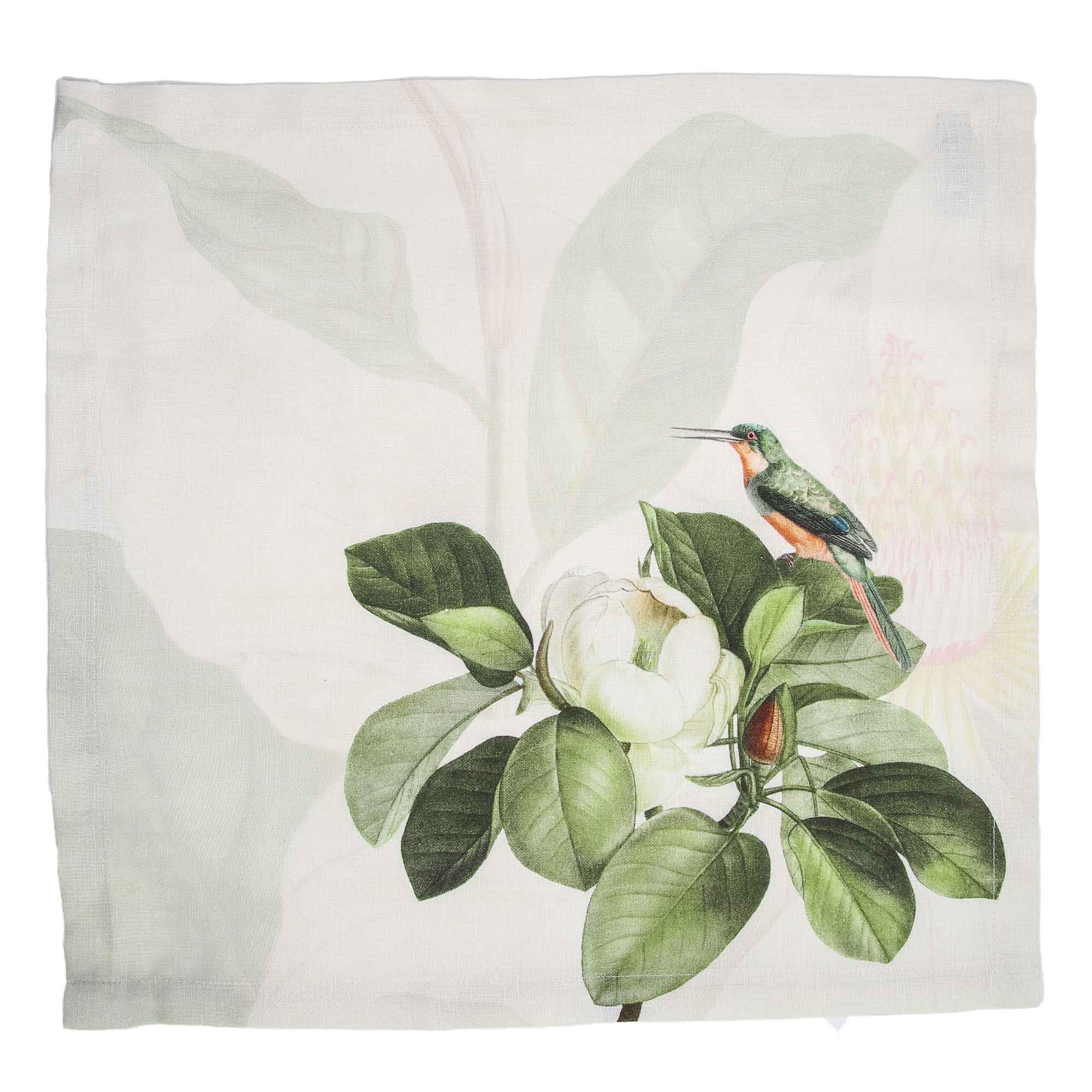 leinenservietten-bedruckt-magnolia-motiv-2 Leinenserviette MAGNOLIA