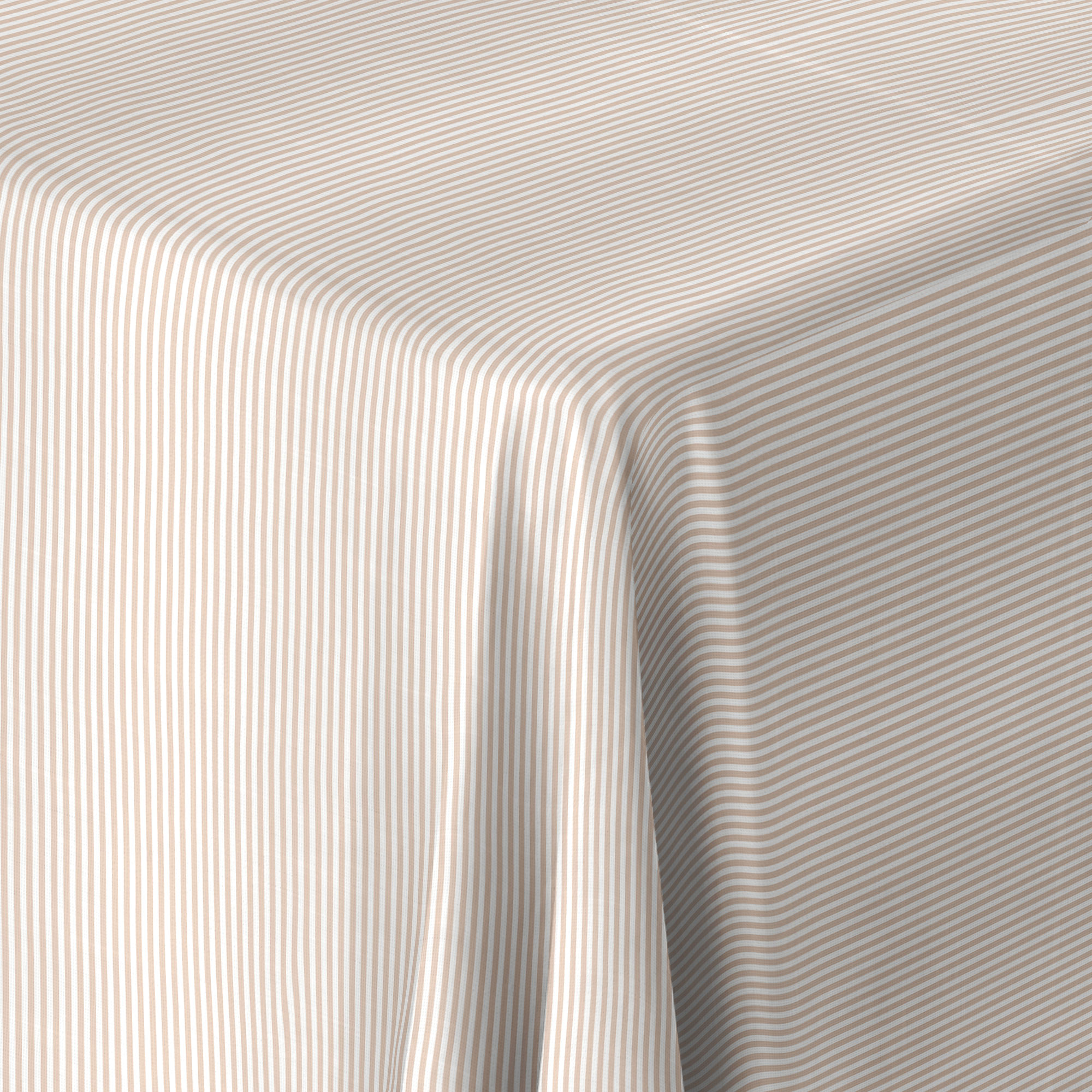 Leinentischdecke STRIPE - champagner - 130 x 250 cm mit 5 mm Streifen Leinentischdecke STRIPE - champagner - 130 x 250 cm mit 5 mm Streifen