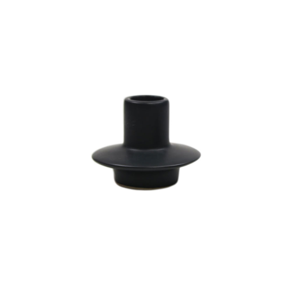 Kerzenstaender Uno Schwarz Keramik Gr.M Kerzenstaender Uno Schwarz Keramik Gr.M