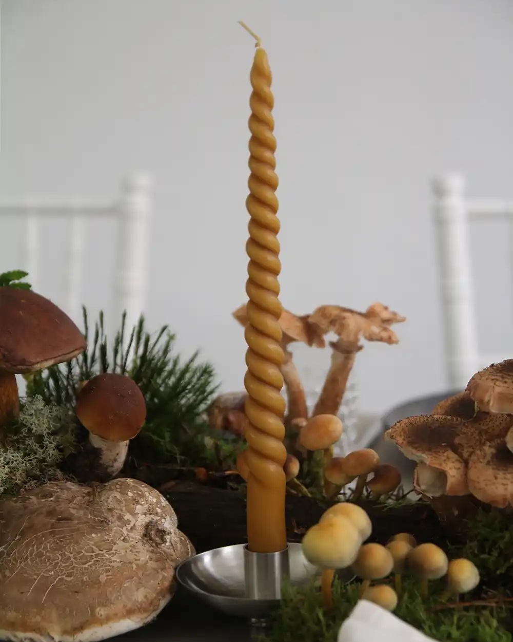 Gedrehte Spitzkerzen SWIRL - natur Gedrehte Spitzkerzen SWIRL - natur