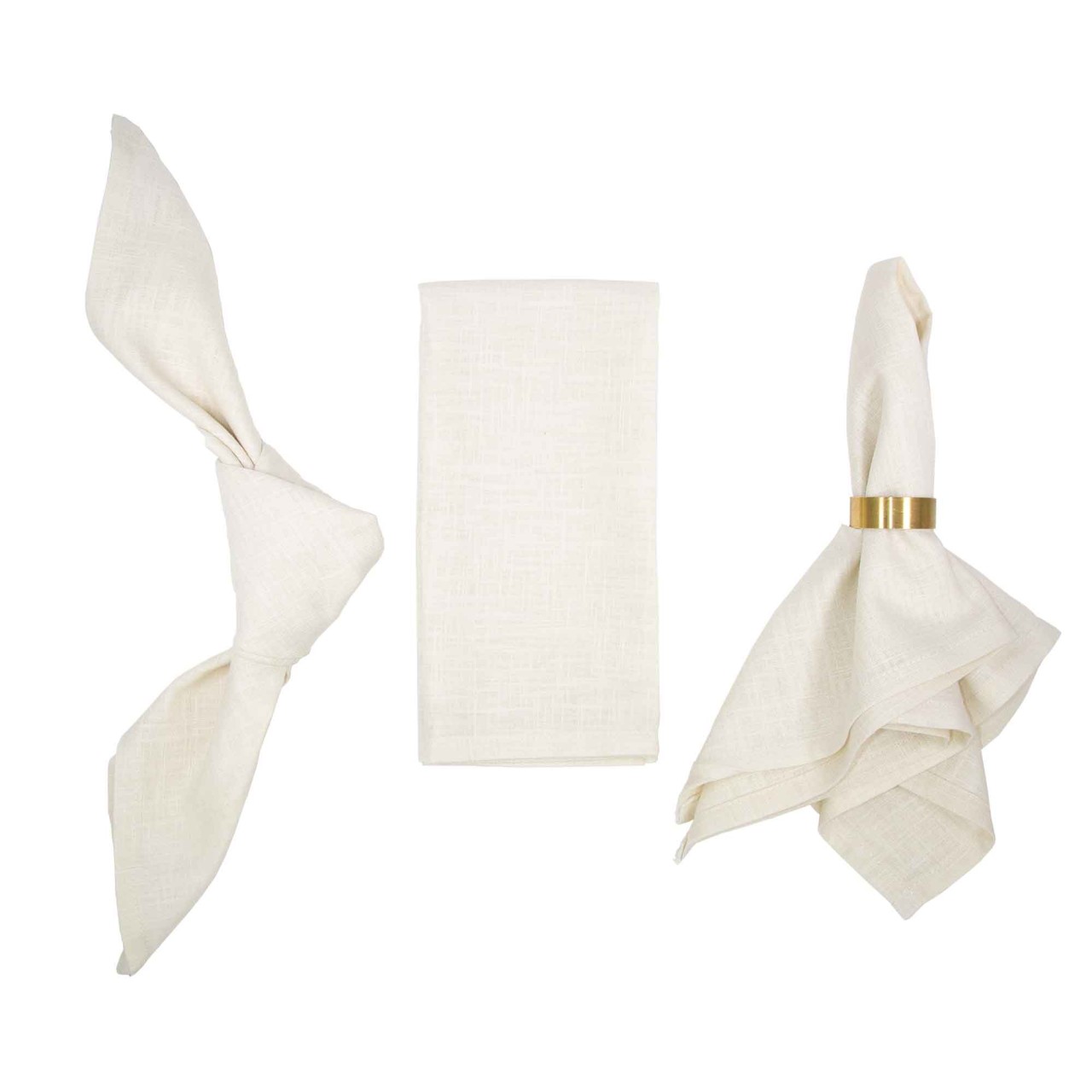 Qilery 100 Stück Stoffservietten – Leinen-Optik, Saugfähig & Weich Für Hochzeit, Party & Dinner